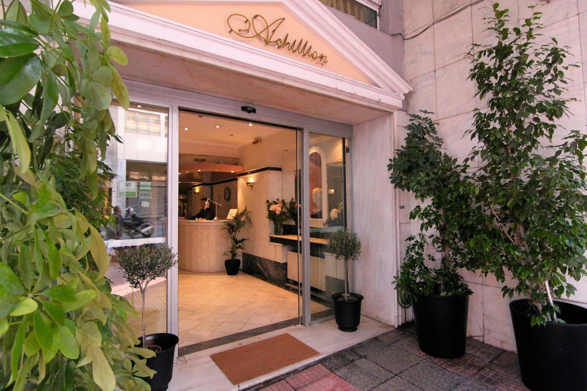 Achillion Hotel Athena Bagian luar foto